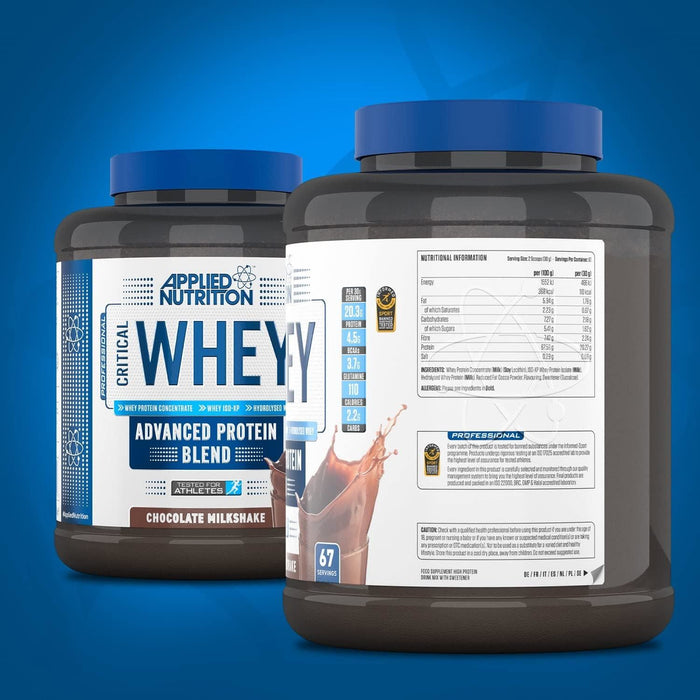 2Kg Applied Nutrition Critical Whey Muscle Protein Powder Blueberry Muffin ShakeFITNESS360