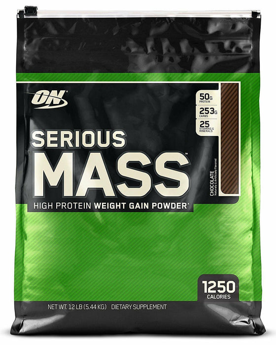 Optimum Nutrition Serious Mass Weight Muscle Gain Calorie Rich Protein - 5.45kg