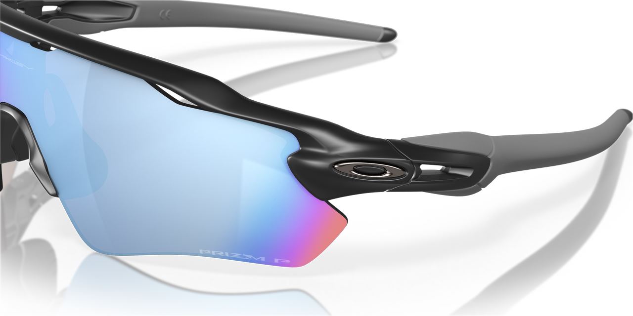 Oakley Radar EV Path Sunglasses Matte Black Frame Deep Water Polarized Lenses