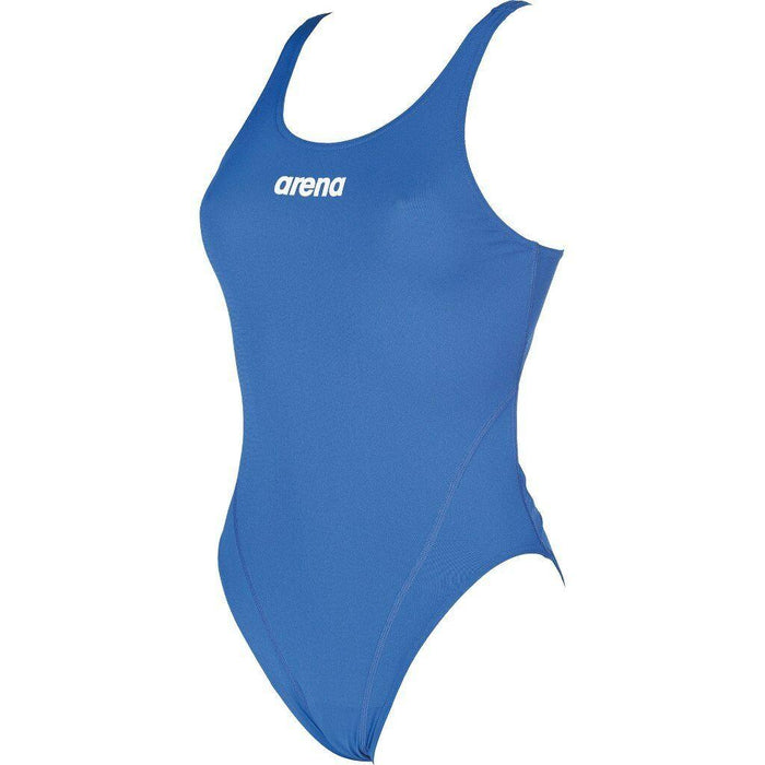 Arena Solid Swim Tech High Swimsuit Womens Open Back Athletic Swimming Costume