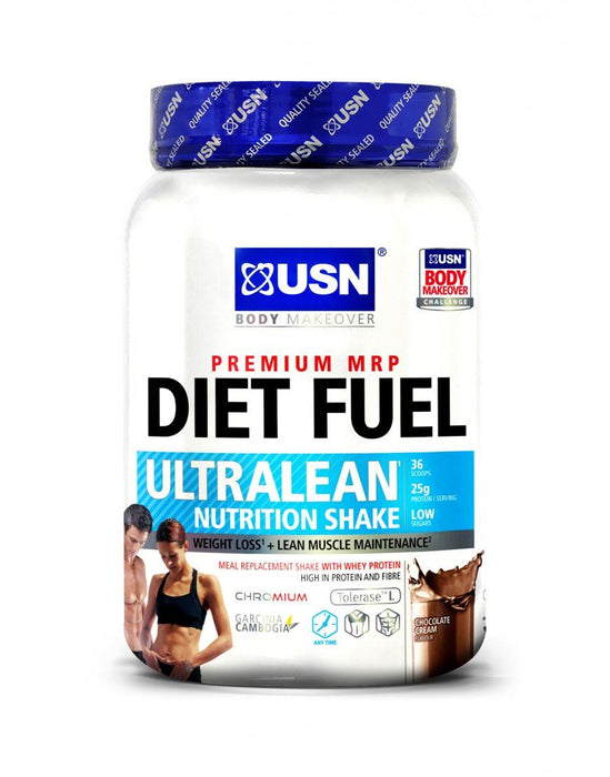 USN Diet Fuel Ultralean Whey Protein Meal Replacement Weight Loss Shake - 1kg