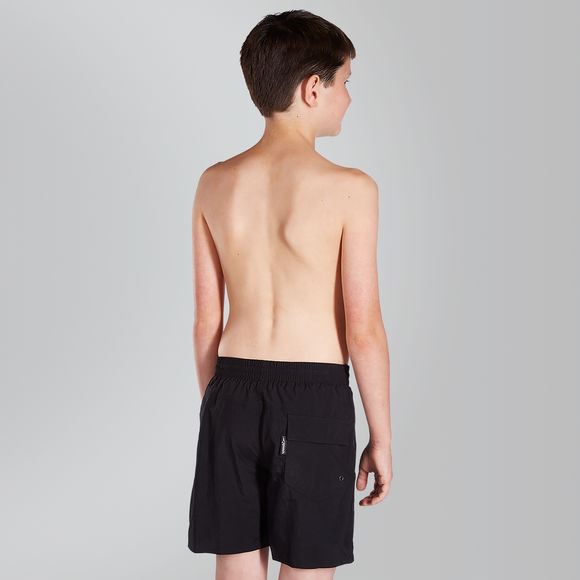 Speedo Junior Solid Leisure Boys 15" Water Shorts Swimming Trunks - Black