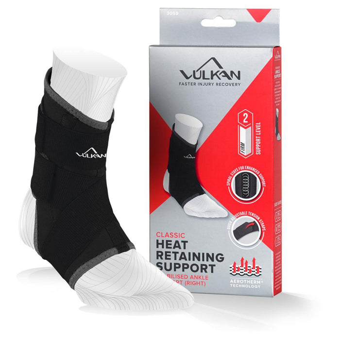 Vulkan - Classic Right Ankle Compression Support Sleeve - Level 2