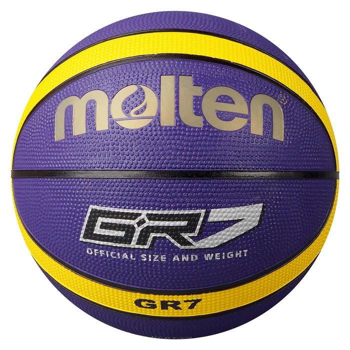 Molten BGR6-VY Rubber Series Fiba Approved Top Quality 12 Panel Basketball