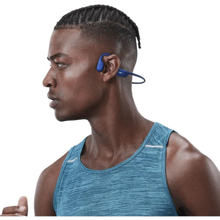 Aftershokz Shokz OpenRun Bluetooth Headphones Sweatproof Earphones - Blue