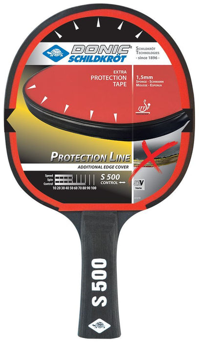 Donic Schildkrot Protection Line S500 Table Tennis Paddle Bat School Racket