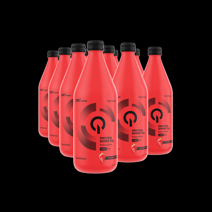 QNT Protein High Carbohydrate Training Recovery Shake (Strawberry) 12 X 500ml