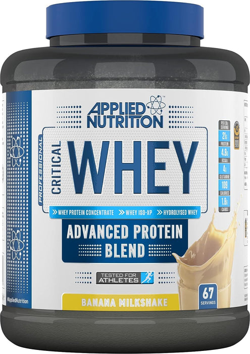 Applied Nutrition Critical Whey Protein Powder Muscle Building Banana Shake 2Kg