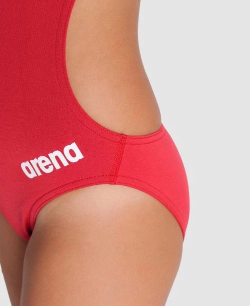 Arena Girls Team Swimsuit Challenge Solid Competition Training one piece Red