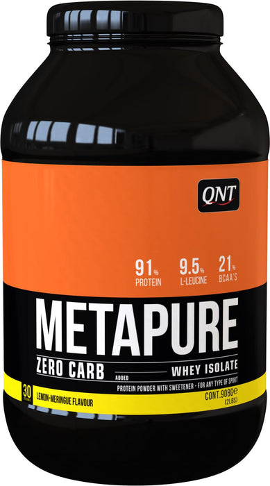 QNT Metapure Zero Carb Fat Free Whey Protein Isolate Muscle Powder