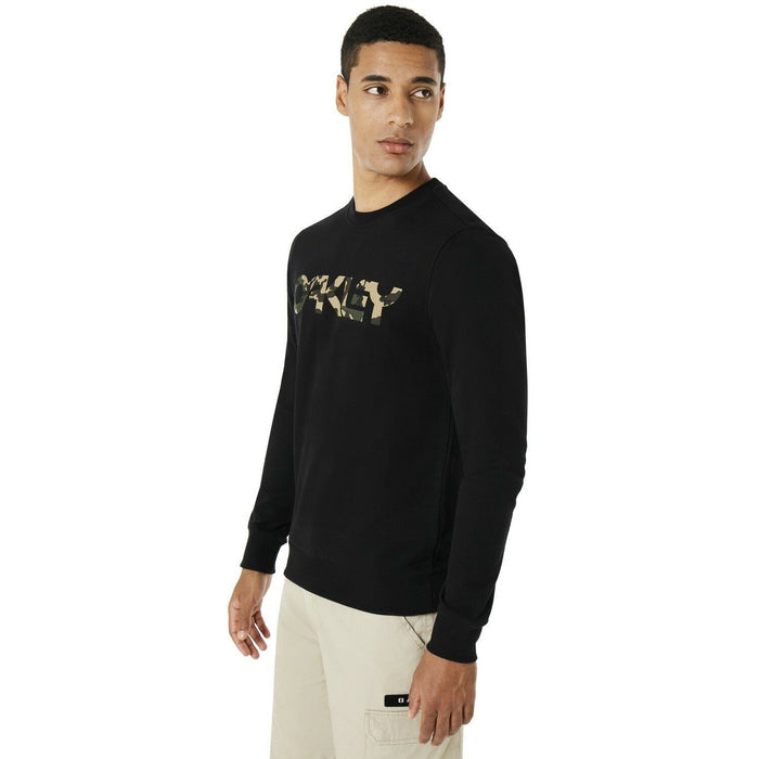 Oakley B1B Mens Crew Sweatshirt Sports Athletic Regular Fit Fashion Top - Black