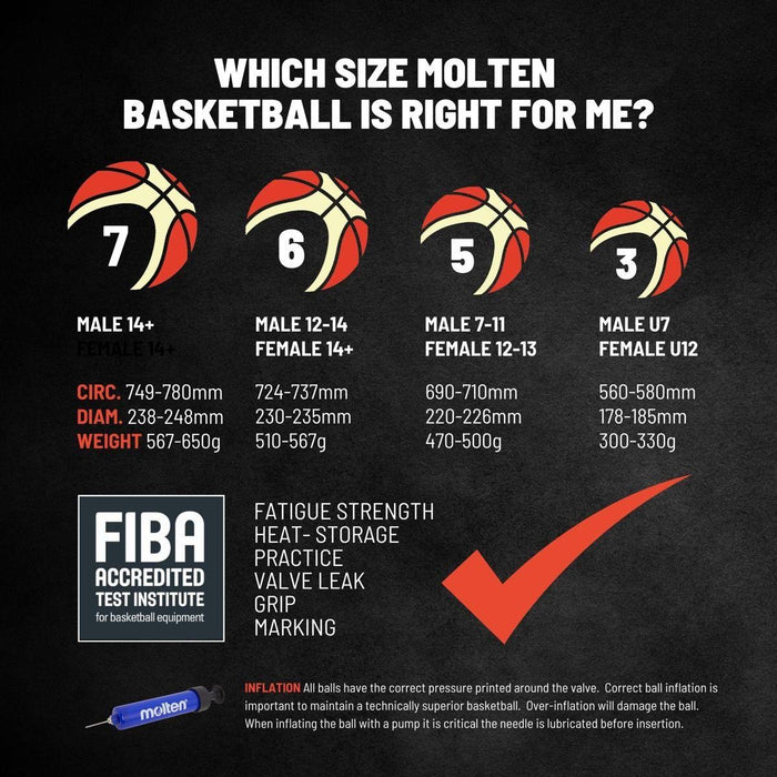 Molten BASKETBALL BG2000 RUBBER FIBA APPROVED
