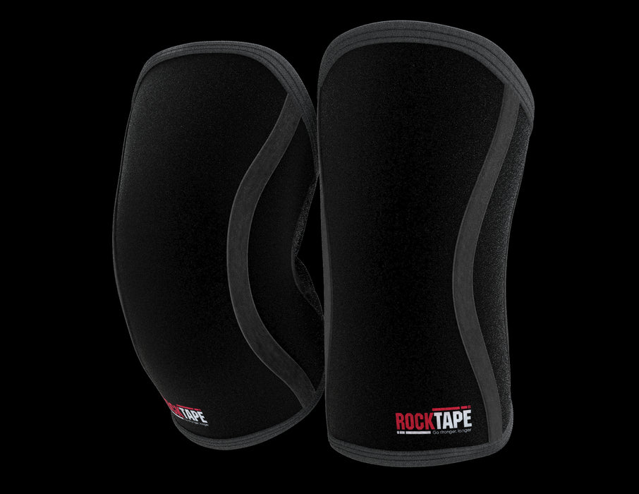 Rocktape Assassins Knee Sleeves 7mm Support Protection Extra Long Black