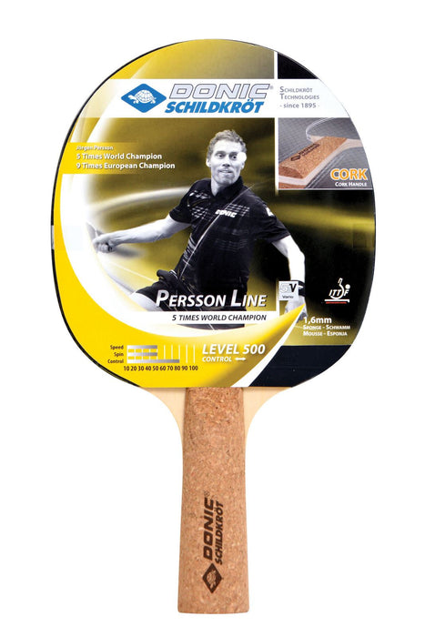 Donic Schildkrot Persson 500 Table Tennis Paddle Recreation School Bat Racket