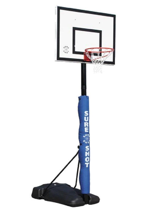 Sure Shot Basketball Unit Pole Padding Portable - Blue