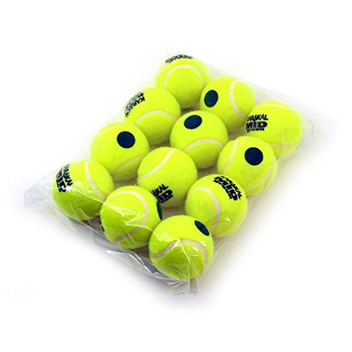 Karakal Mid Tennis Ball in Yellow & Green - Low Pressure & Bounce Ball - 1 Dozen