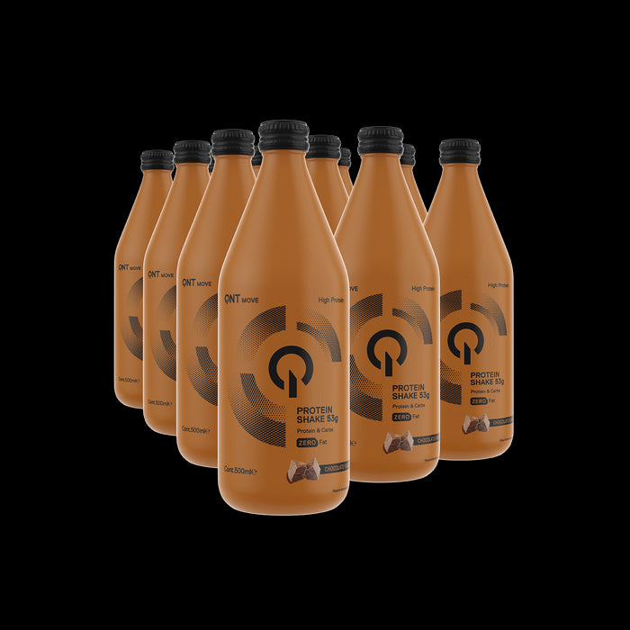 QNT Protein High Carbohydrate Post Training Recovery Shake (Choc) 12 X 500ml