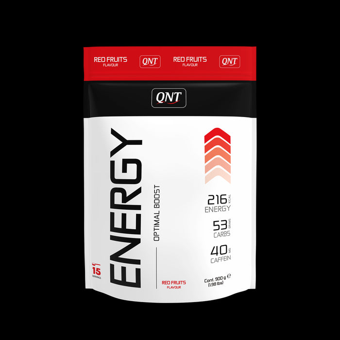 QNT Energy Powder Red Fruits Carbohydrates Fitness Training Endurance - 900g