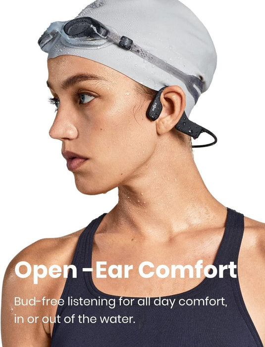 Aftershokz Shokz Openswim Swimming Headphones Open Ear Buds Earphones - Black