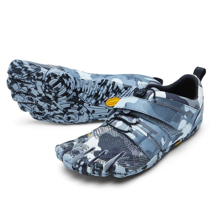 Vibram V-Train 2.0 Five Fingers Barefoot Feel Shoes Mens Trainers Grey / Camo