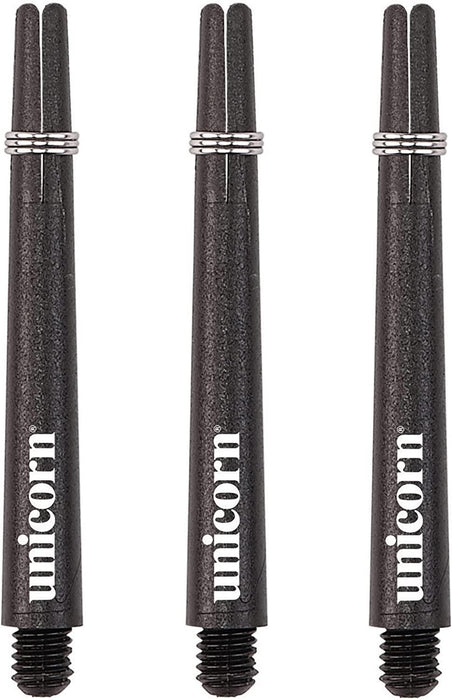 Unicorn Dart 3 Gripper Shafts Short Locking Rings Stems Black/White/Red/Blue