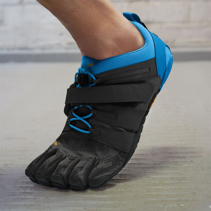 V-TRAIN 2.0 Mens Training Five Fingers Barefoot Feel Shoes Trainers - Black/Blue