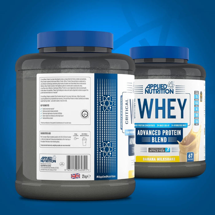 Applied Nutrition Critical Whey Protein Powder Muscle Building Banana Shake 2Kg