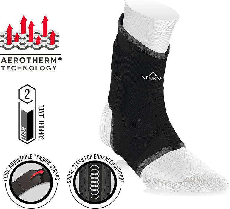 Vulkan - Classic Right Ankle Compression Support Sleeve - Level 2