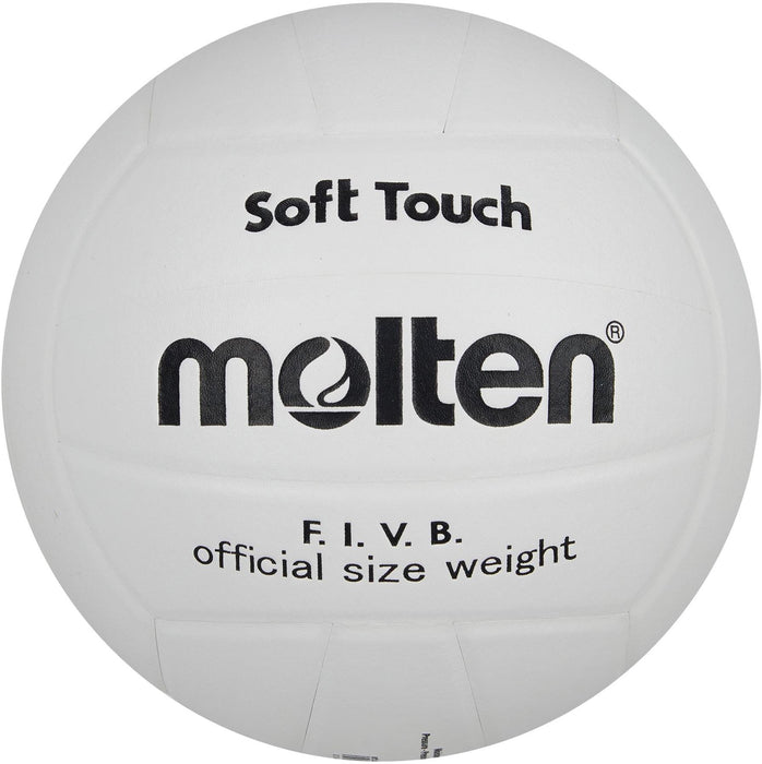 Molten V58SL Series Synthetic All White Nylon Leather Dual Layer Volleyball