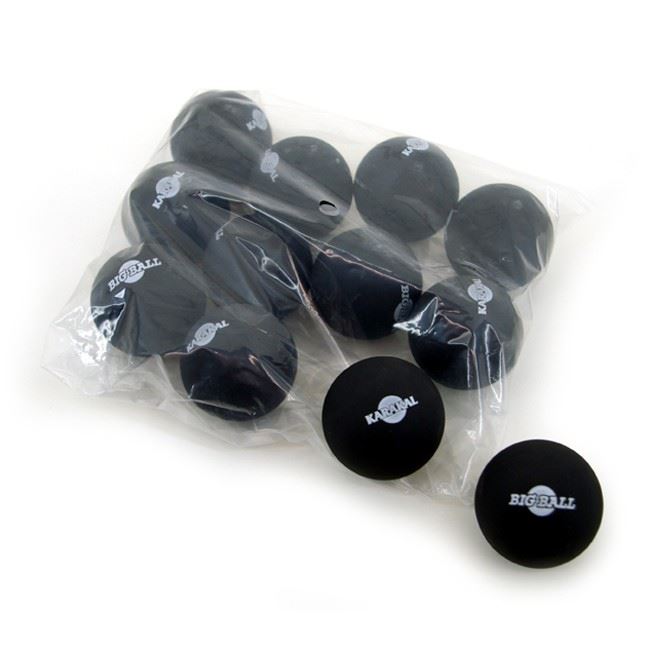 Karakal Squash Ball - Black - Non Marking Rubber - Box of 12 - 46mm