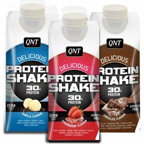 QNT Delicious Whey Shake 100% Pure Whey Protein (30g) - 12 X 330ml