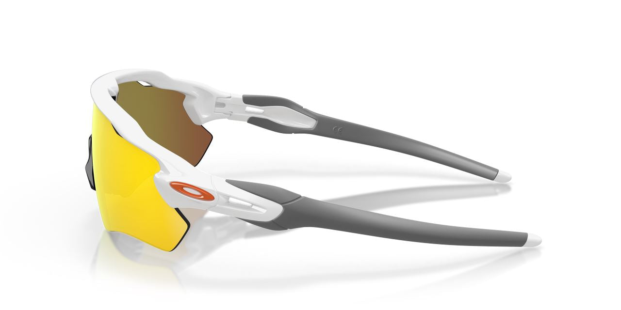 Oakley Radar EV Path Sunglasses Polished White Frame Fire Iridium Lenses Glasses