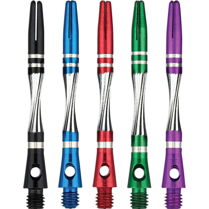 Unicorn Dart Twist Shafts Aluminium Stem Strong Grip Black/Blue/Red/Green/Purple