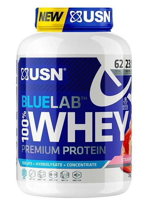 USN Blue Lab Training Powder - Whey Protein - Muscle Growth & Recovery - 2KG
