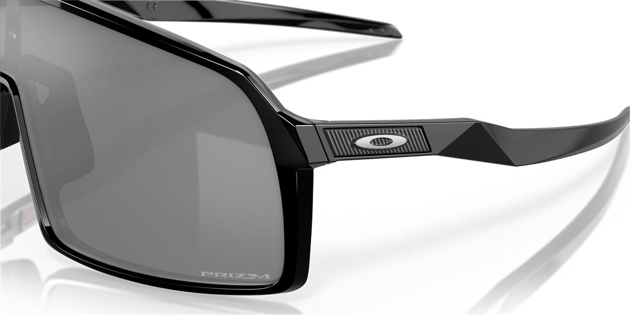 Oakley Sutro Sunglasses Black Lens Cycling Glasses Polished Black Frame Eyewear