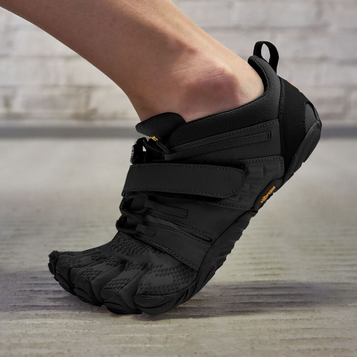 V-TRAIN 2.0 Womens Training Five Fingers Barefoot Feel Shoes Trainers - Black/Black