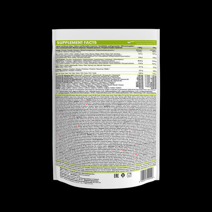 QNT Energy Powder Lemon Lime Carbohydrates Fitness Training Endurance - 900g