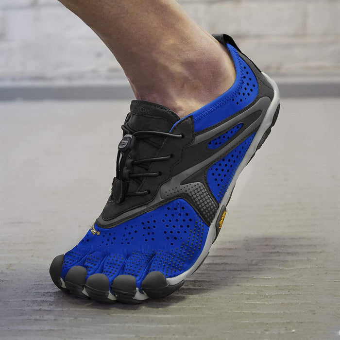Vibram V-Run Mens Ultimate Lightweight Five Fingers Barefoot Trainers Shoes - Black