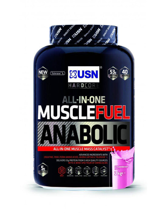 USN Muscle Fuel Anabolic All In One Muscle Mass And Growth Shake Powder - 2kg