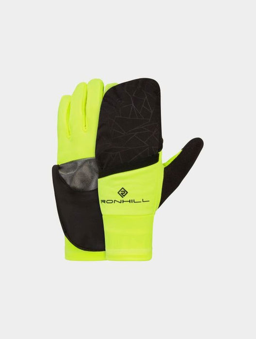 Ronhill Women Flip Gloves Winter Thermal Fingerless Warm Windproof Yellow Mitten