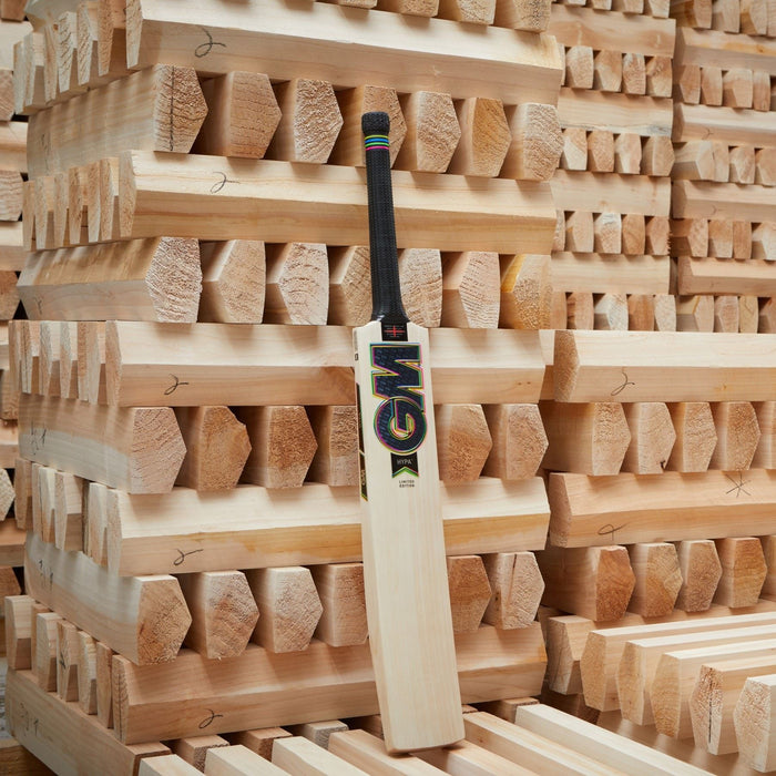 Gunn & Moore Junior Cricket Bat Hypa DXM 606 Rubber Grip Handle English Willow