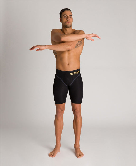 Arena Race Mens Swimming Powerskin Carbon Core FX Jammer - Black/Gold