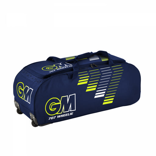 Gunn & Moore GM Cricket 707 Wheelie Kit Bag with Zipped Lid Pocket - Heavy DutyGunn & Moore
