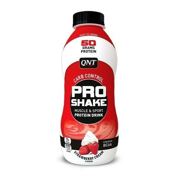 QNT Pro Shake Muscle & Sport Low Carb Protein Drink Strawberry 12 X 500ml