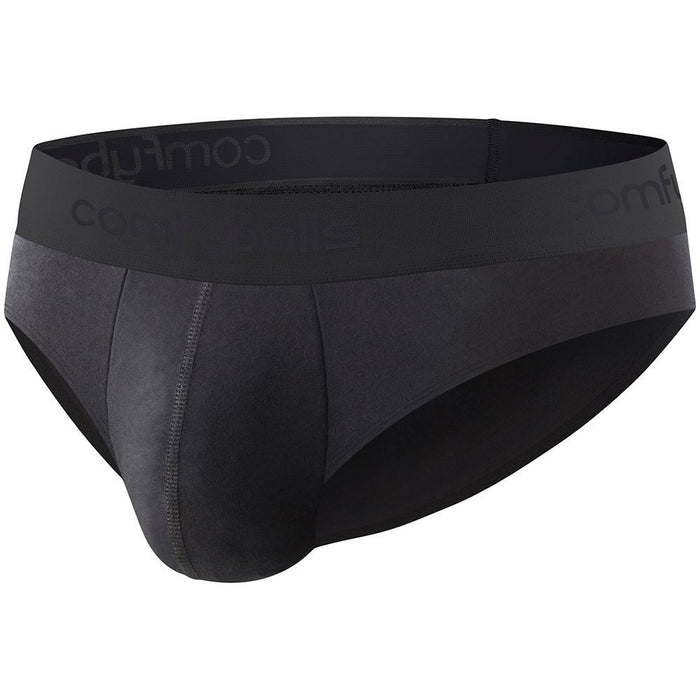 Comfyballs Men's Performance Briefs Fitness Athletic Sports Underwear - Black