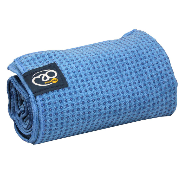 Fitness Mad Yoga Pilates Super Absorbent Mat Grip Dot Towel - 183cm x 60cm[Sky Blue]