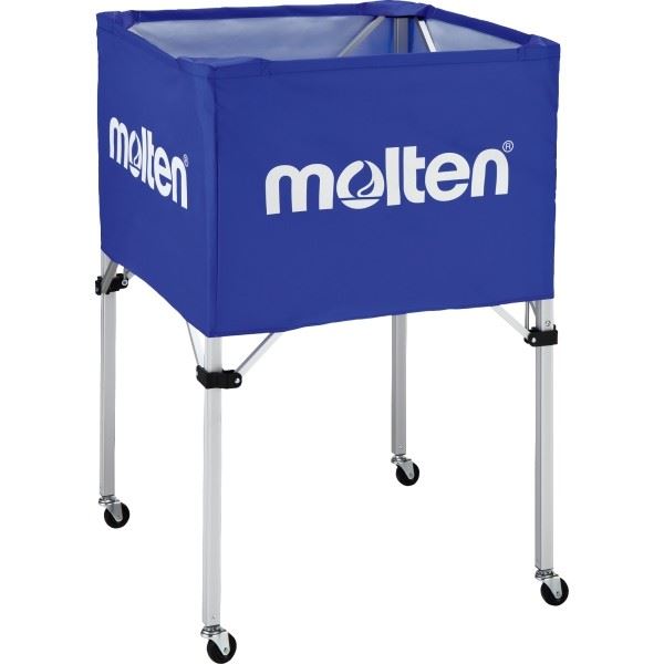 Molten Foldable Ball Cart Portable Basketball Football Storage 4 Wheel Trolley