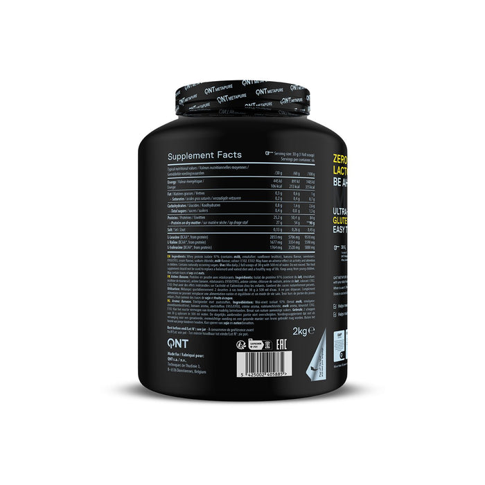 QNT Metapure Whey Isolate Zero Protein Powder 2kg - Banana