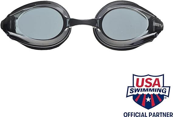 Arena Tracks Swimming Goggles with Crystal Clear Vision Performance & Racing