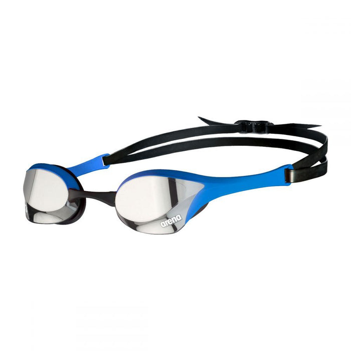 Arena Swimming Goggles Cobra Ultra Swipe Mirror - Anti Fog - Silver / Blue